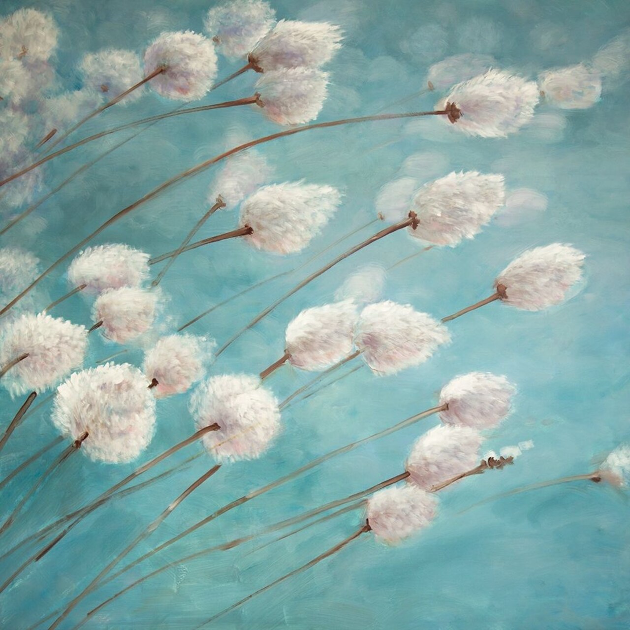 COTTON GRASS PLANTS IN THE WIND Poster Print by Atelier B Art Studio - Item # VARPDXBEGFLO244